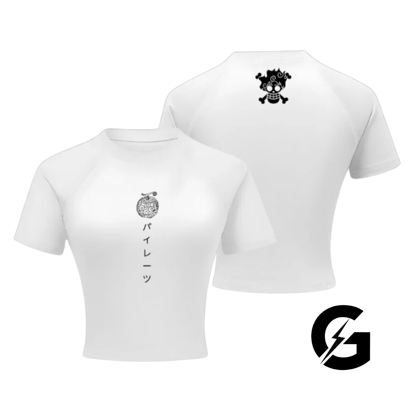 Luffy Crop Compression T Shirt