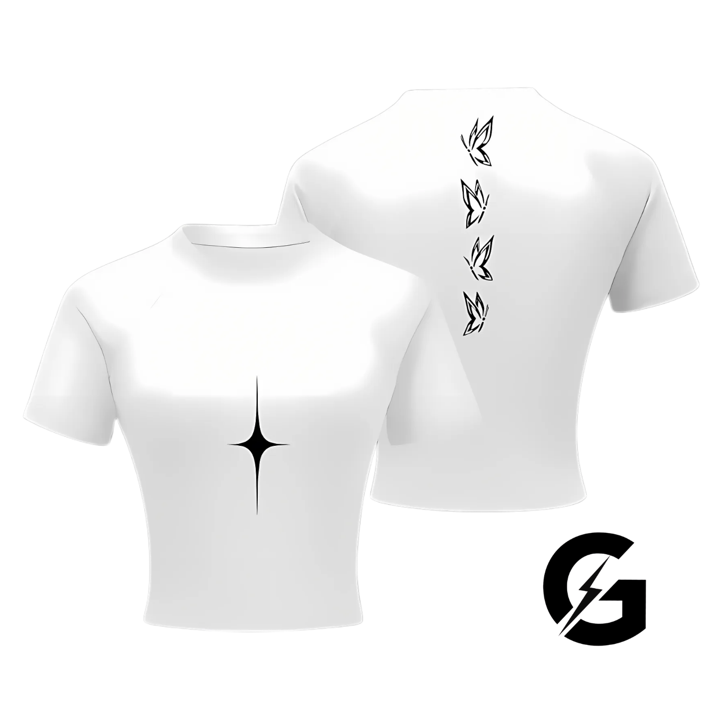 Aizen Crop Compression T Shirt